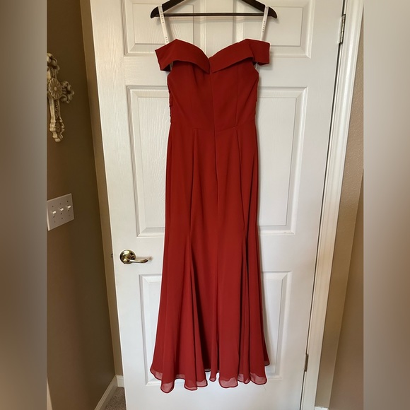 Azazie Lecia Dress in Rust! - Picture 4 of 7